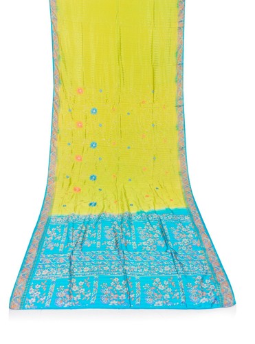 Sari vintage seta - vintage, verde