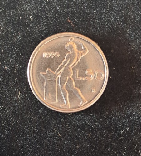 Moneta lire vulcano micro - moneta,
