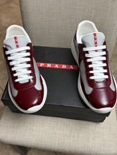 Sneaker uomo bordeaux Prada