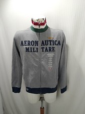 Articolo e1935 felpa uomo Aeronautica militare grigia, taglia L, ascelle 55cm, s