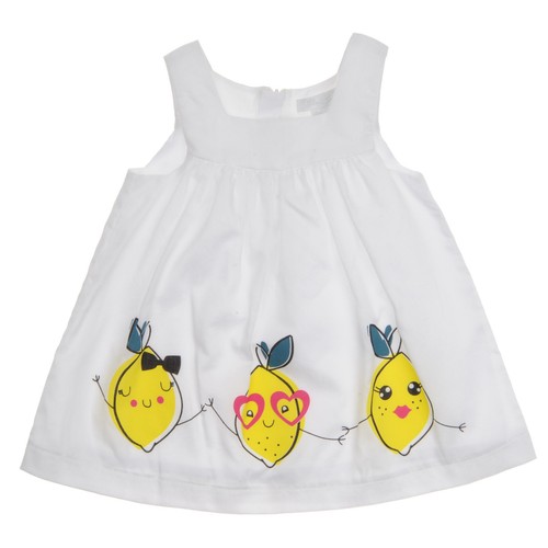 Vestito bianco viso - , limone