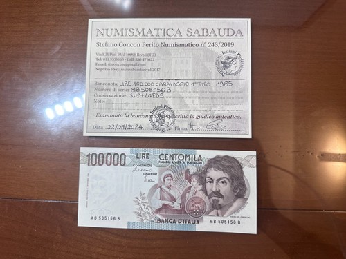 Banconota lire 100000 - lire,