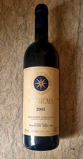 TENUTA SAN GUIDO SASSICAIA 2003 VINO ROSSO BOLGHERI DOC TOSCANA WINE TUSCANY