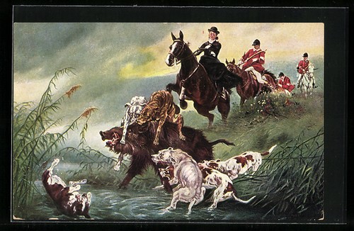 Cartolina artistica cani - , da