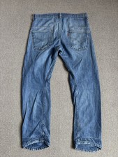 Jeans vintage Levi’s Engineered cuciture intrecciate blu denim sbiadito taglia 34 x 32