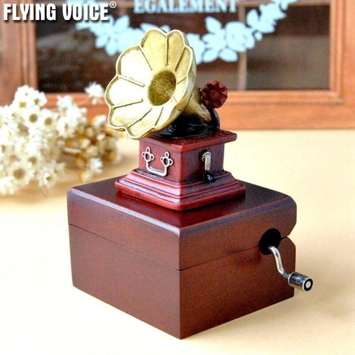 Music box grammofono legno