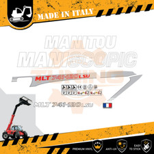 Decalcomania Adesivi Mezzi da Lavoro Manitou MLT741 -120 LSU Serie 4-E3