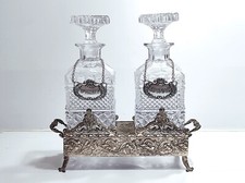 Decanter whisky cognac set vintage porta liquore bottiglie in vetro di cristallo