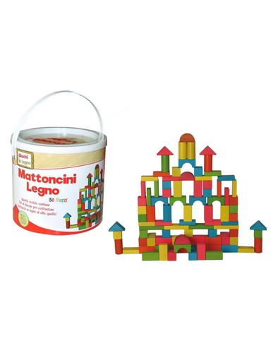 Secchiello con mattoncini - secchiello,