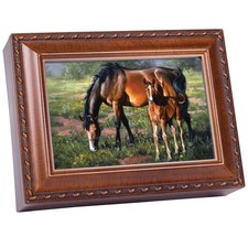 Cottage Garden Horses Brown