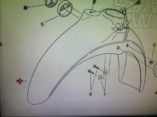 Parafango anteriore aprilia - parafango,