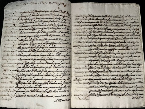 Manoscritto antico del xvi - manoscritto,