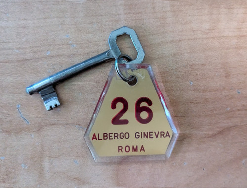 Portachiavi vintage albergo - vintage,