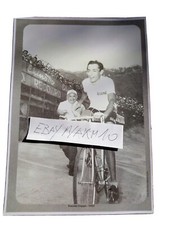 🔵FOTO RISTAMPA 1952 FAUSTO COPPI BICICLETTA BIANCHI CHINOTTO RECOARO VELODROMO