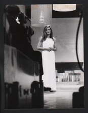 FOTO ORIGINALE 1967 DALIDA VINCITRICE DI PARTITISSIMA CM 18C24 TIMBRO RAI