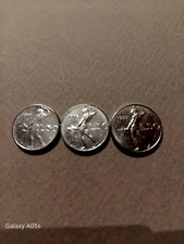 N°3 MONETE ITALIA  LIRE 50 FORM. PICCOLO ANNI 1991/1992/1993  MB 