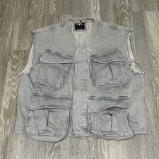 Zara Gilet Cargo Denim