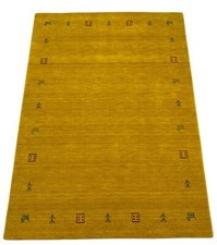 Gabbeh tappeto oro 100% lana tappeto orientale tessuto a mano telaio ponte G-630