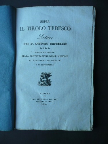 Tirolo teologia religione - tirolo,