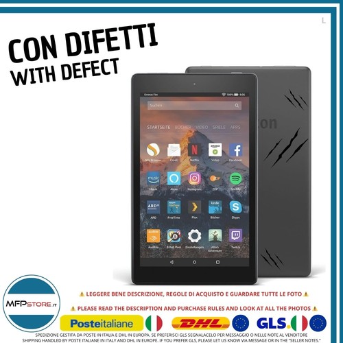 Amazon fire 7th 5gb - 8, hd