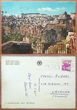 MATERA - Sasso caveoso 1965 TIMBRO: APPLICATE I FRANCOBOLLI IN ALTO A DESTRA