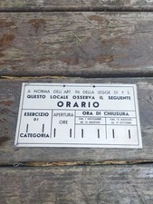 Targa Metallo Negozio Per Gli