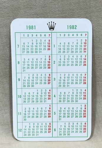 Rolex 1981 1982 - 1981,