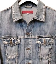 WAMPUM VINTAGE JEANS MEN'S WEAR GIUBBOTTO DI JEANS ANNI 80 COTONE 100% TAGLIA L