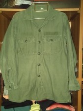 Us Army Og-107 Utility Shirt Vietnam War Camicia Ranger Airborne Usmc Vintage