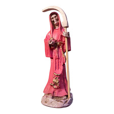SANTA MUERTE ESTATUA ROSA / LA