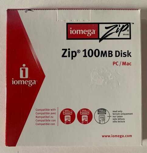 Iomega zip disk 100 nuovo - mb,