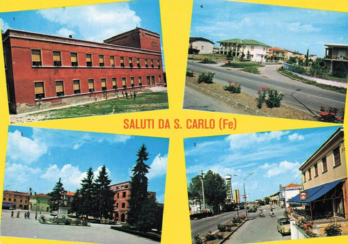 108c cartolina saluti carlo - saluti,