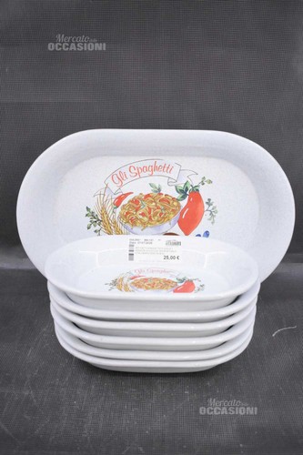 Set piatti spaghettata ovale - set,