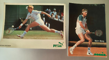 BJORN BORG & BORIS BECKER POSTCARDS FILA PUMA DIADORA DONNAY