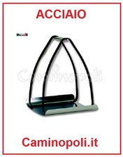 Porta legna in Acciaio da Camino Design Moderno per Portariviste Portalegna.com