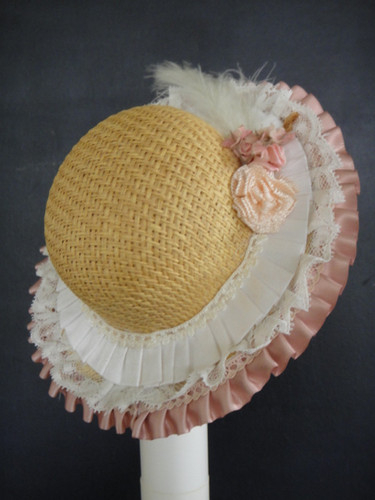 Cappello seta rosa per - cappello,