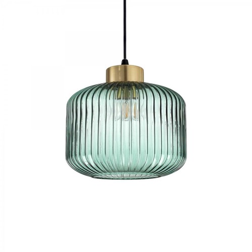 Lampadario vetro verde moderna