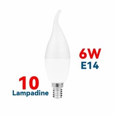10 LAMPADINE LED E14 6W LUCE