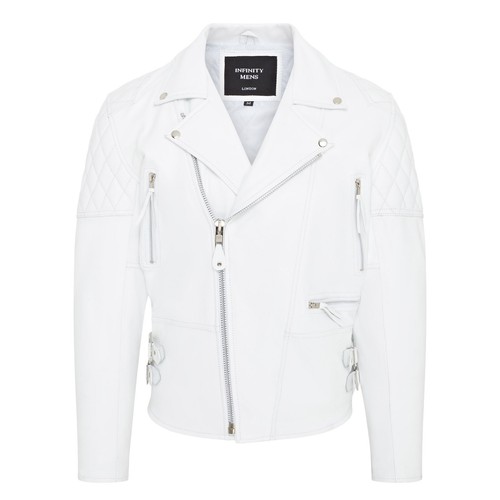 Uomo bianco giacca pelle da - bianco,