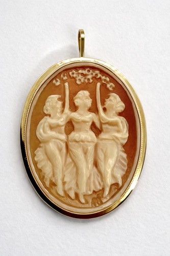 Ciondolo spilla oro - oro, 14kt