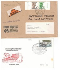 GERMANIA 1990 DDR LOTTO 2 LETTERE VEDI FOTO