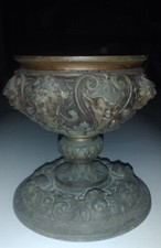 Antique Metal Vase with