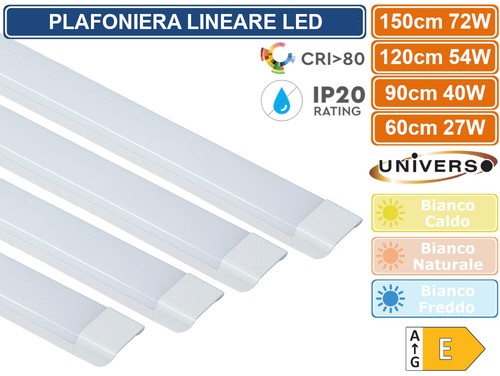 Plafoniera led lineare 60 - led,