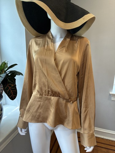 Camicetta donna karan - oro, raso