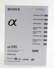 Manuale istruzioni Sony A 390