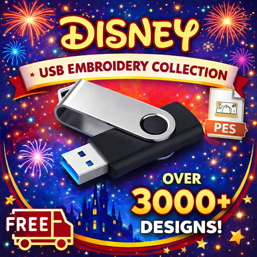 3000 brother disney ricamo usb - 3000,