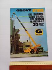 GROVE gru idraulica RT 65 S anni 80 depliant originale
