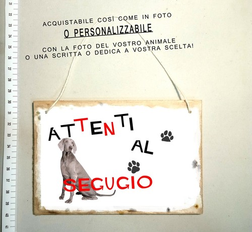 Targa attenti cane - targa,