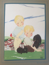 JEAN RAY Lithographie sur papier appliquée sur carton 1936