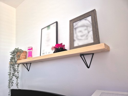 Mensola parete legno con - legno,
